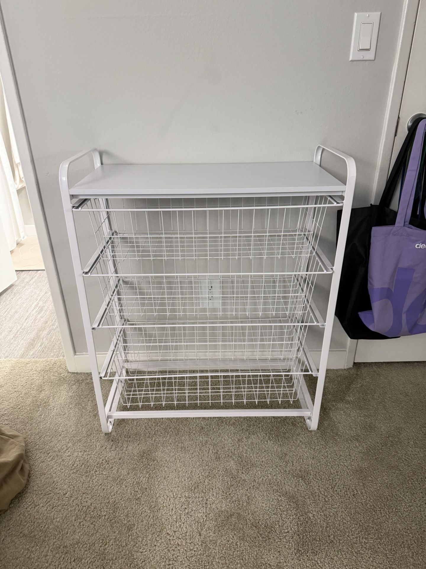 4 Drawer Metal Storage