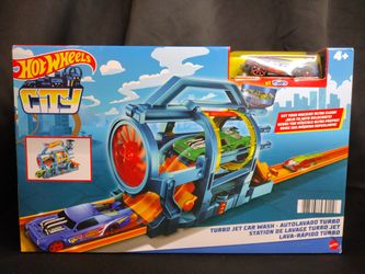Hot Wheels City Turbo Jet Car Wash 
