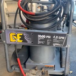 B.E 3500 psi 4.0 gpm hot/cold pressure washer cost 5k new