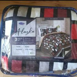 QUEEN SIZE BORREGO BLANKETS