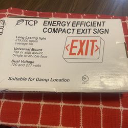 ENERGY EFFICIENT COMPACT EXIT SIGN