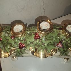 Price Is For.. Beautiful Porcelain Eulog Candle Holder