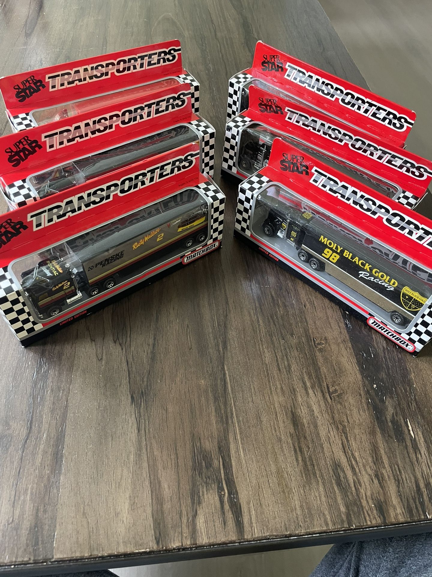 (6) Vintage Matchbox transporters Semi Trucks