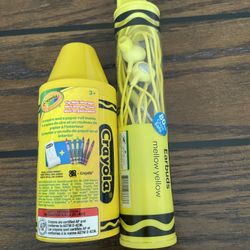 Crayola Earbuds and Mini Crayons With  Storage