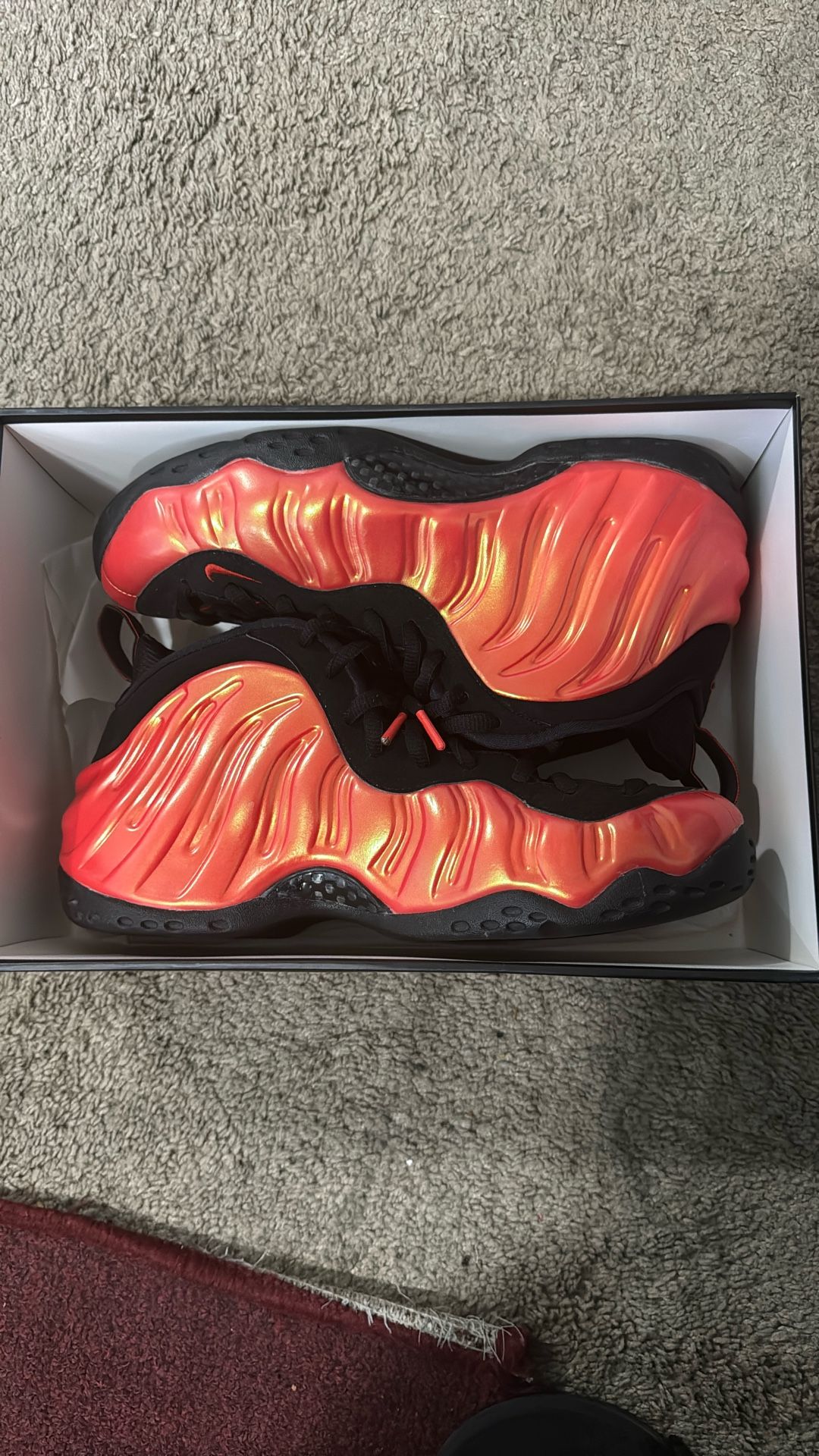 NIKE Habanero Red Foamposites Size 10