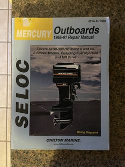 Mercury Outboard Repair Manual By Seloc, Perfect Condition!