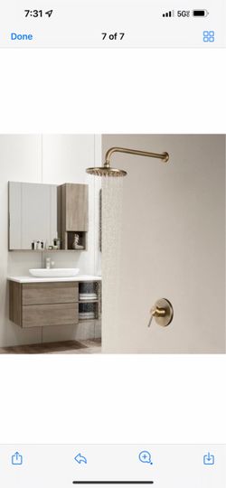 Rain Showerhead Only Wall Mount Shower System In Antique Brass Solid Brass Sh2