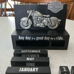 Harley Davidson. Monthly Calendar  Made By Hallmark And Christmas Ornament