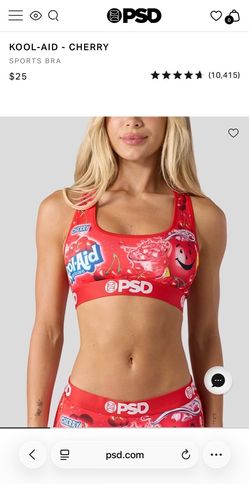 PSD Kool-Aid Cherry Sports Bra XL