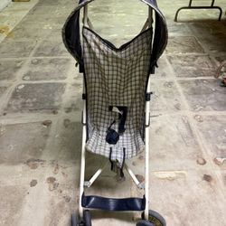 Cosco Umbrella Stroller – Lightweight Folding Travel Stroller – Blue Plaid