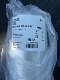 570207 ABX 2.5 CLEARSEAL 650Z - 45" X 1500' Cust PO/Line: 1 12 Ship To: RIVERSIDE GROCERY PLT 14950 MERIDIAN PACKWAY RIVERSIDE CA 92518 Film Wi