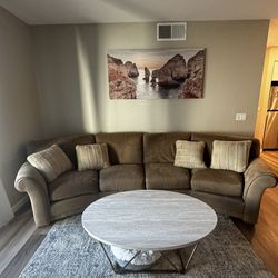 Microfiber / Suede Style Couch 