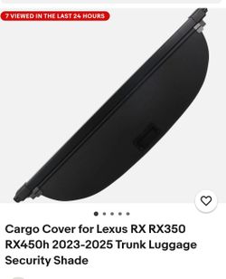 Lexus Part Cargo Cover Black