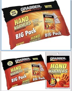 Grabber HWPP10 Big Pack Hand Warmers, 10-Pairs