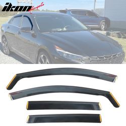 Fits 2021-2026 Hyundai Elantra N Window Visors Injection PC In-Channel Deflectors