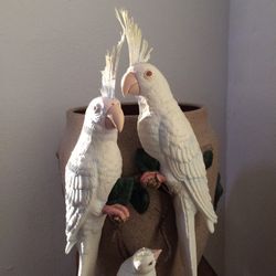 Beautiful Pot Painted Inside And Out Design Goes All Around Pot