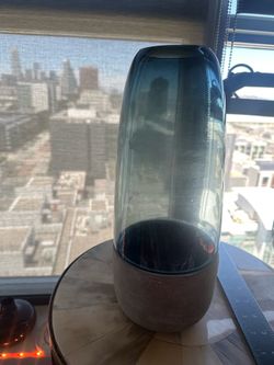 BoConcept Combi Vase (Charcoal Glass + Concrete Base)