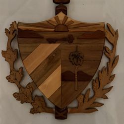 Wooden Cuba Emblem 