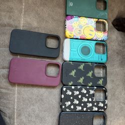 Lot Of Like New iPhone 15 Pro Cases 