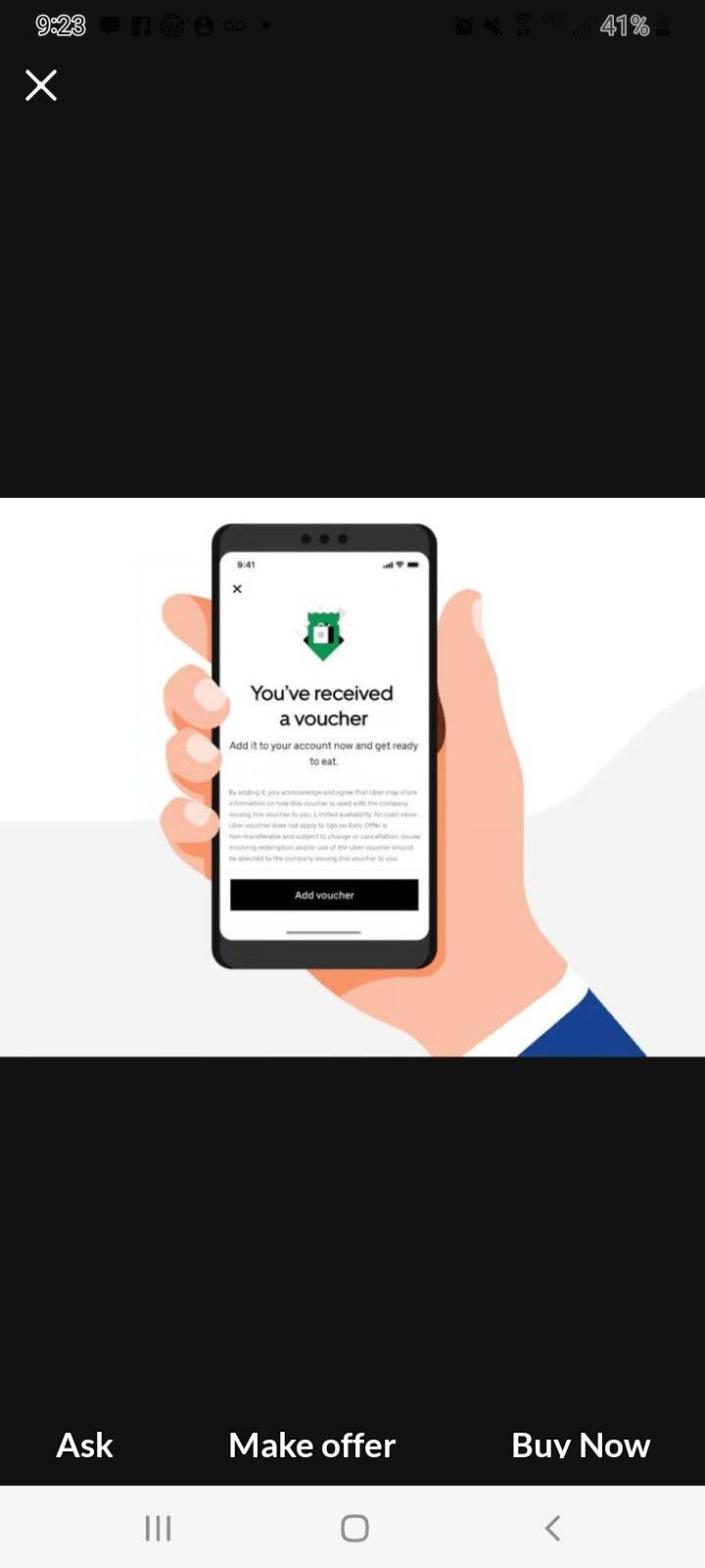 Uber Voucher $100 Uber Credit