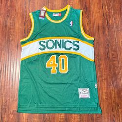 Shawn Kemp Mitchell & Ness NBA Seattle Supersonics #40 Mitchell & Ness Brand New