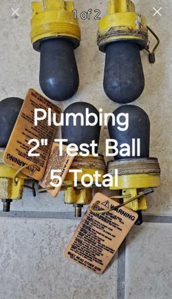 2" Plumbing Test Ball Plugs – Set of 5