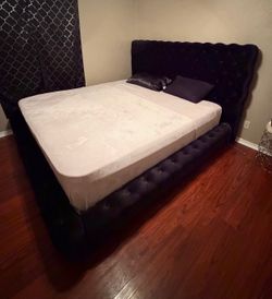 king mattress and bed frame and