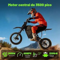 VIPCOO - H3 Electric Motorcycle for Adults and Teenagers, 3500W Electric Motorcycle, 220Nm Motor, 39 Mph, 60° Incline, Removable 48V/23Ah Battery, Dua