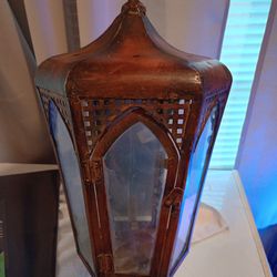 Copper Antique wall mount candle lantern
