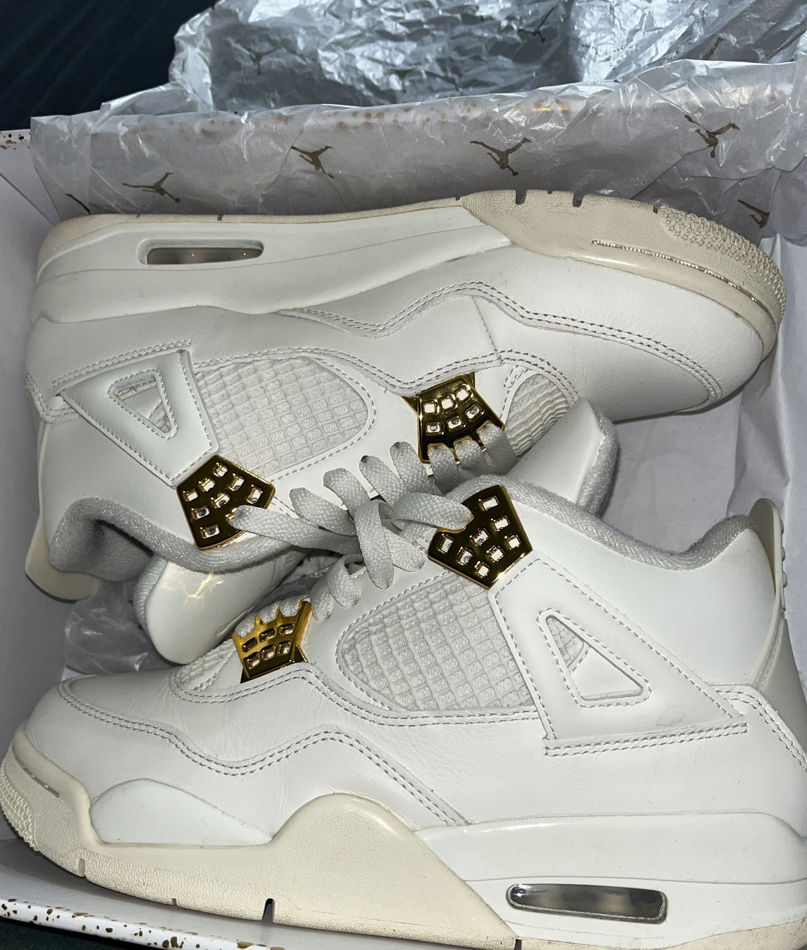 Jordan 4 Retro Sail/metallic Gold