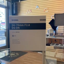 Sigma 24-70mm F2.8 For Somy E