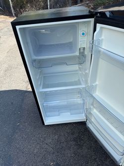 Mini fridge taller refrigerator freezer stainless steel (free local delivery)