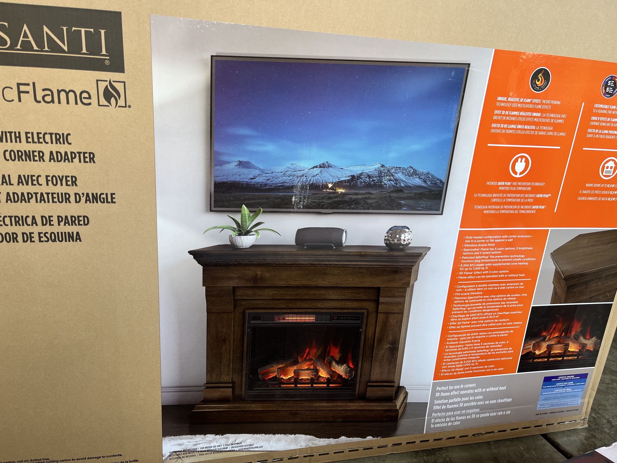 NEW IN BOX Electric Fireplace