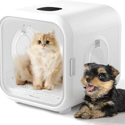 Cat Dryer, 360° Efficient Automatic and Quiet Box with Smart Temperature Control, Ideal for Small Dogs (50L Drybo Plus Pet Dryer Box)