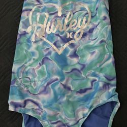 Girl's HURLEY One Piece Swimsuit Size 10/12