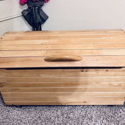 Kids Wooden Toy Chest