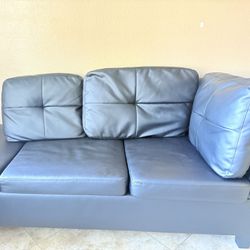 black sofa