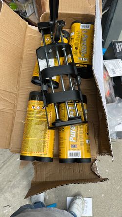 High strength, epoxy adhesive, including system includes caulking, gun for it
