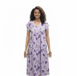 Flower Sketch Muumuu Lounger Dress