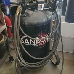 Sanborn Coleman Powermate Air Compressor 115V 5hp 27 Gallon 