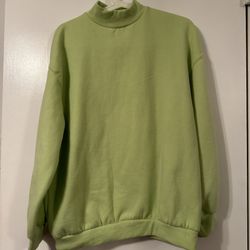 Bershka fluorescent green sweater