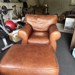 Comfy Rustic Leather Chair