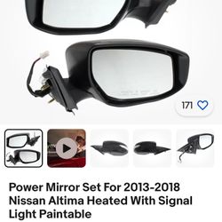 2105 Nissan Altima Heated Side Mirrors W/blinkers 