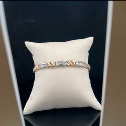 Bracelet 10K Two-Tone Jewelry
