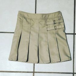 Girls French Toast Uniform Khaki School Skirt SZ 10