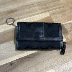 Black Coach Wallet Mini