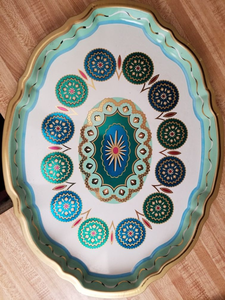 Vintage Baret Barware Metal Serving Tray