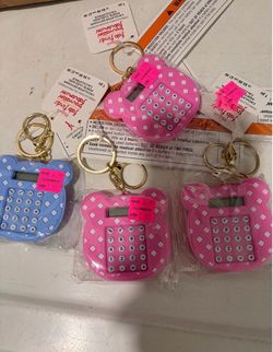 Mini keychain calculators and maze