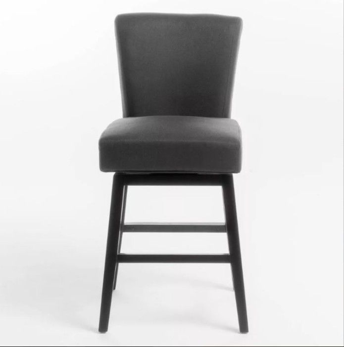 Tracy Swivel Counter Height Barstool Dark Charcoal - Christopher Knight Home
