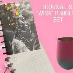 Wine Down Journal & Tumbler Set